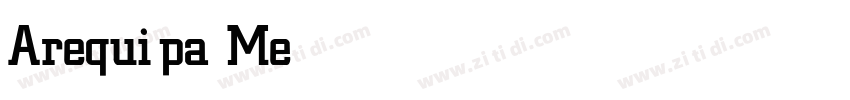 Arequipa Medium字体转换